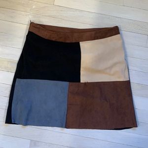 Color block shein skirt